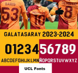 24-25 Galatasaray Away Kids Soccer Jersey *右袖广告