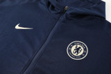 24-25 CHE Royal blue Hoodie Jacket Tracksuit #01