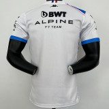 2023 F1 Formula One ALPINE White Racing Suit(圆领)