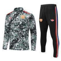 24-25 Man Utd Green Half Pull Tracksuit (半拉链)