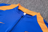 24-25 Netherlands Fancy Blue Half Pull Tracksuit (半拉链)