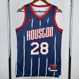 22-23 ROCKETS SENGUN #28 Royal blue City Edition Top Quality Hot Pressing NBA Jersey