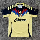 25-26 Club America Light Yellow Training shirts *浅黄