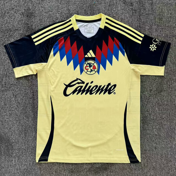 25-26 Club America Light Yellow Training shirts *浅黄