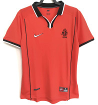 1998 Netherlands Home Retro Soccer Jersey