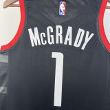 23-24 Rockets McGRADY #1 Black Top Quality Hot Pressing NBA Jersey (Trapeze Edition)飞人版