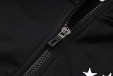 24-25 Germany Black Hoodie Half Pull Tracksuit #F595半拉连帽
