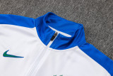 24-25 Brazil White Jacket Tracksuit #A785