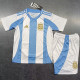24-25 Argentina Home Stars Kids Soccer Jersey
