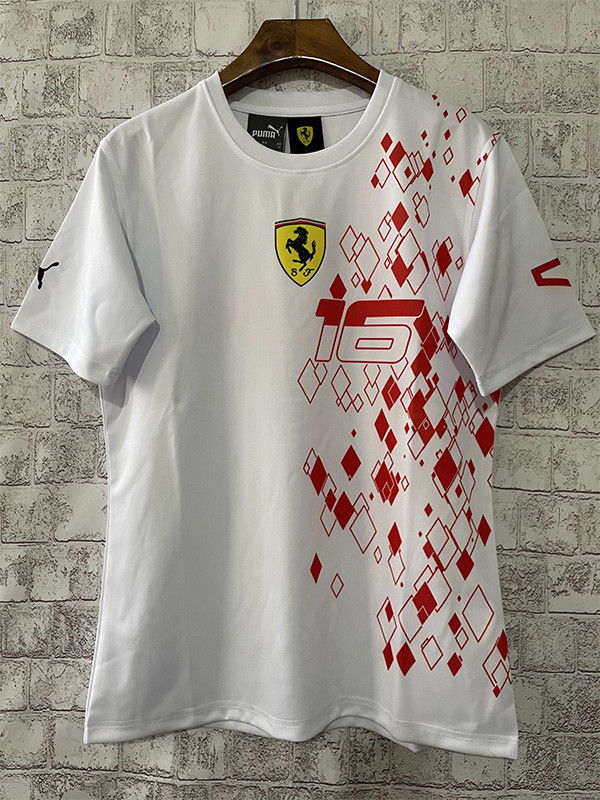 2023 Ferrari #16 White Racing Suit (圆领)