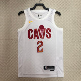 22-23 Cleveland Cavaliers IRVING #2 White Top Quality Hot Pressing NBA Jersey