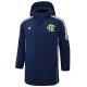 24-25 Flamengo Royal Blue Hooded Windbreaker Fabric Cotton Coat #G206