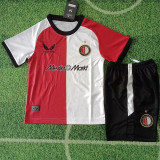 24-25 Feyenoord Home Kids Soccer Jersey