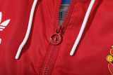 24-25 Bayern Red Black Windbreaker