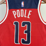 22-23 Wizards POOLE #13 Red Top Quality Hot Pressing NBA Jersey