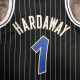 1995 Magic HARDAWAY #01 Black Retro Top Quality Hot Pressing NBA Jersey