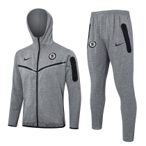 24-25 CHE Grey Hoodie Jacket Tracksuit #F584