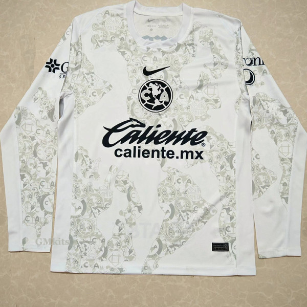 24-25 Club America White Goalkeeper Long Sleeve Soccer Jersey (长袖)