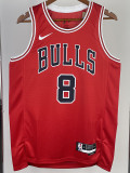 22-23 BULLS LAVINE #8 Red Top Quality Hot Pressing NBA Jersey