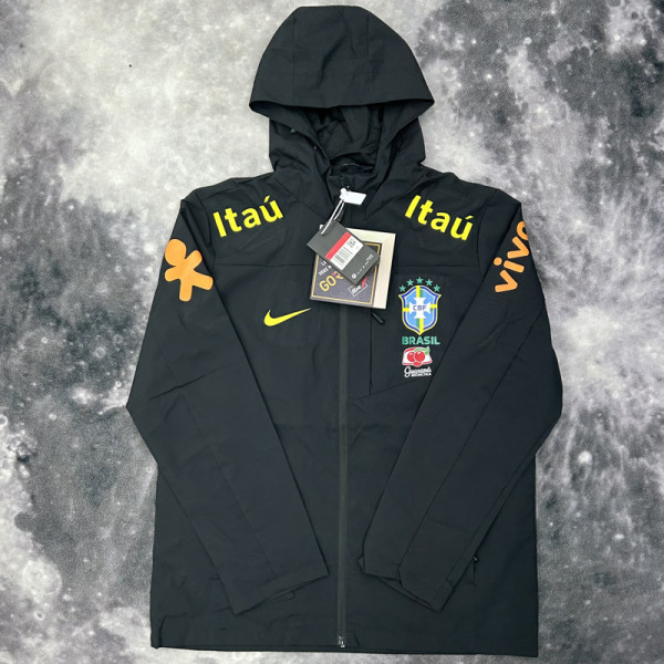 24-25 Brazil Black Outdoor Jackets #102冲锋衣