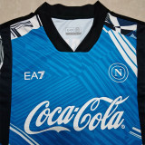 24-25 Napoli Blue Black Training Shirts