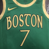 2020 CELTICS BROWN #7 City Edition Green Top Quality Hot Pressing NBA Jersey