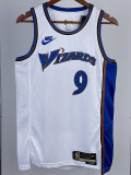22-23 Wizards AVDIJA #9 White Top Quality Hot Pressing NBA Jersey (Retro Logo)