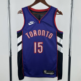 24-25 Raptors CARTER #15 Purple Retro Top Quality Hot Pressing NBA Jersey