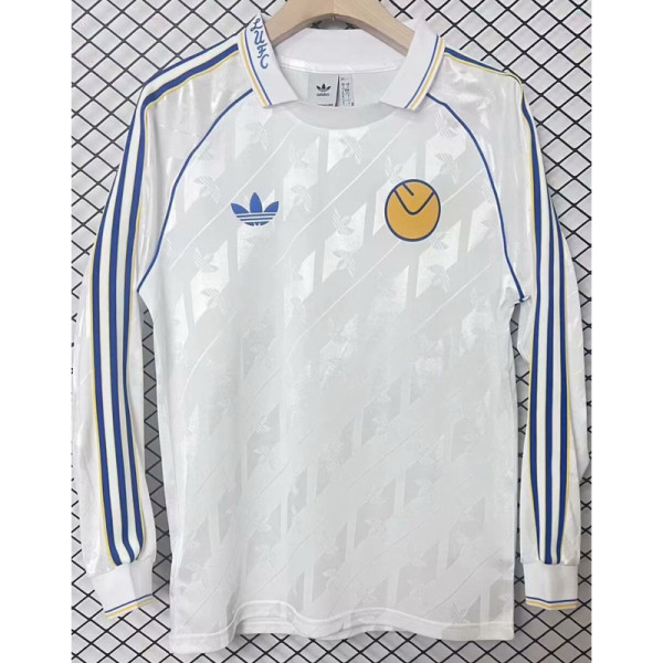 24-25 Leeds United White Special Retro Edition Long Sleeve Soccer Jersey (长袖)