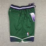 BUCKS Green City Edition Top Quality NBA Pocket Pants *雄鹿队