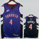 24-25 Raptors BARNES #4 Purple Retro Top Quality Hot Pressing NBA Jersey