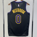23-24 LAKERS WESTBROOK #0 Black City Edition Top Quality Hot Pressing NBA Jersey
