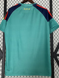 2010 Spain Lake Blue GoalKeeper Retro Soccer Jersey