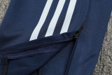2024 AD Navy blue Kids Half Pull Tracksuit (童装)(半拉链)