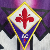 1992-1993 Fiorentina Away Retro Long Sleeve Soccer Jersey (长袖)