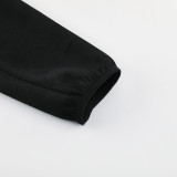 2024 AD Black Hoodie Jacket Tracksuit #AM05