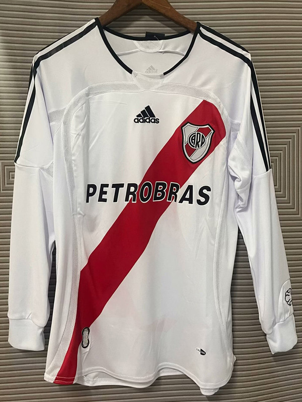 2006-2007 River Plate Home Long Sleeve Retro Soccer Jersey (长袖)