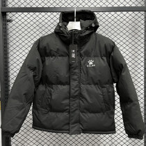 24-25 MF7 KELME Black Hooded Cotton Coat #棉衣