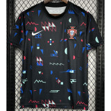 24-25 Portugal Black Training Shirts