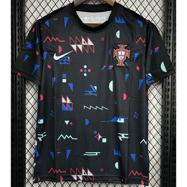 24-25 Portugal Black Training Shirts