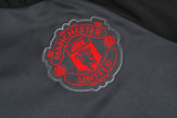 24-25 Man Utd Dark gray Half Pull Tracksuit (半拉链)