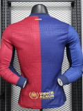 24-25 BAR Home Long Sleeve Player Version Soccer Jersey (长袖球员)*新广告