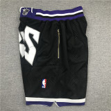 Kings Black City Edition Top Quality NBA Pocket Pants #国王队