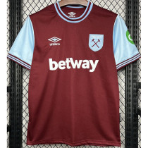 24-25 West Ham Home Fans Soccer Jersey