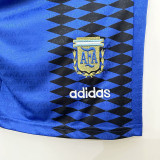 1994 Argentina Away Blue Retro Shorts Pants