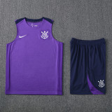 25-26 Corinthians Purple Tank top and shorts suit