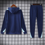 24-25 France Royal Blue Hoodie Tracksuit (卫衣套装)