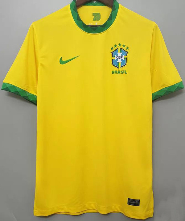 2020-2021 Brazil Home Retro Soccer Jersey