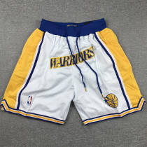Warriors White City Edition Top Quality NBA Pocket Pants *勇士队