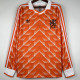 1988 Netherlands Home Long Sleeve Retro Soccer Jersey (长袖)